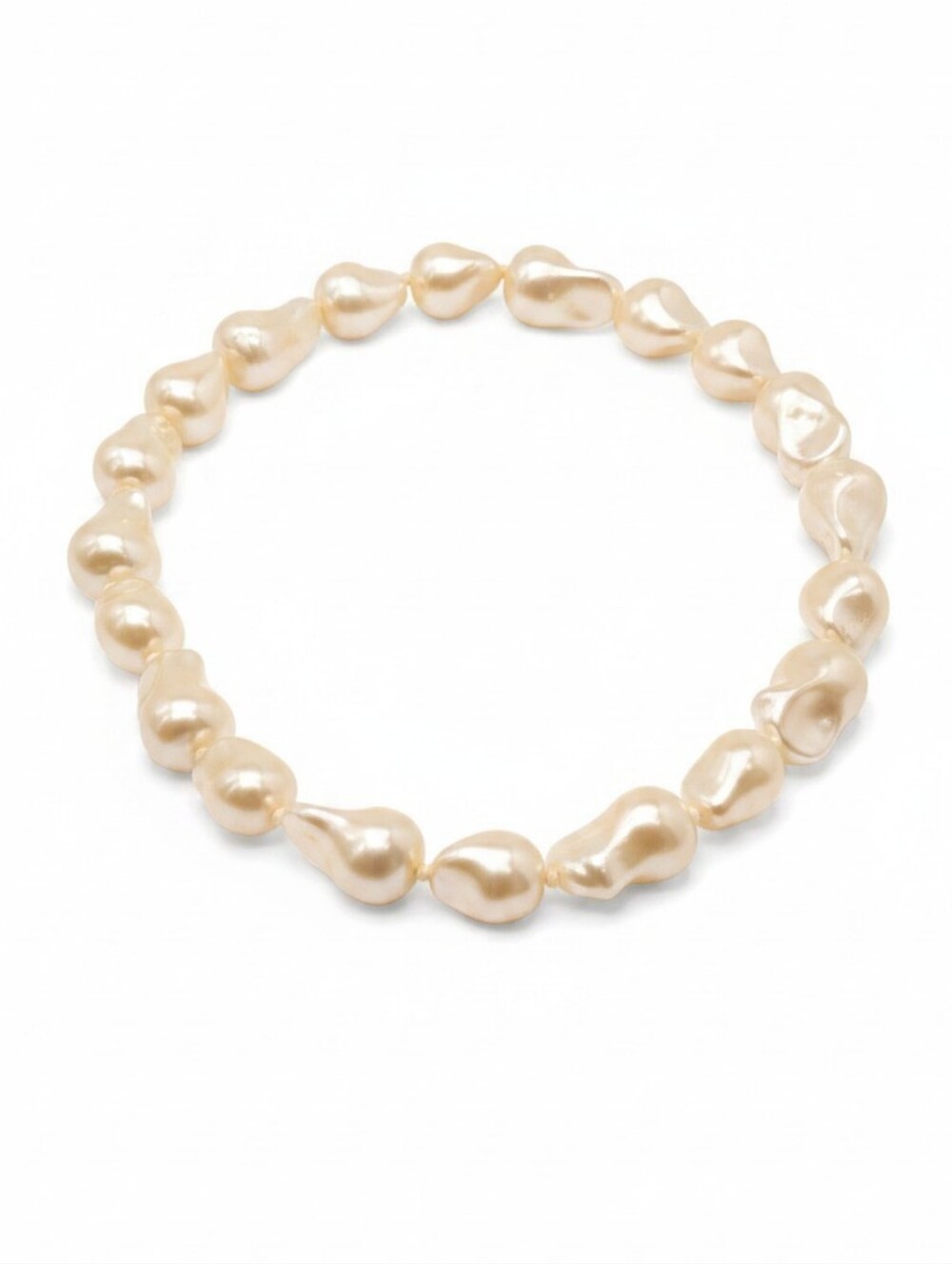 💛▪️Camila Coelho ▪️Elegant Gold Baroque Pearl 18in Necklace